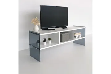 Lekkenne TV-bänk 122 cm - Vit/Grå - Möbler - Vardagsrum - Tv-möbler & mediamöbler - Tv-bänkar