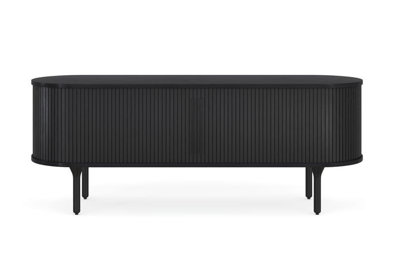 LENOIR TV-bänk 150x45 cm Massiv Ek Svart - Möbler - Vardagsrum - Tv-möbler & mediamöbler - Tv-bänkar