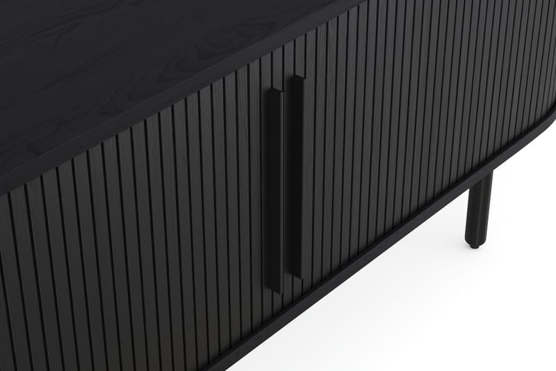 LENOIR TV-bänk 150x45 cm Massiv Ek Svart - Möbler - Vardagsrum - Tv-möbler & mediamöbler - Tv-bänkar