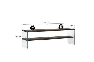 Lepinas Tv-bänk 140 cm - Antracit - Möbler - Vardagsrum - Tv-möbler & mediamöbler - Tv-bänkar