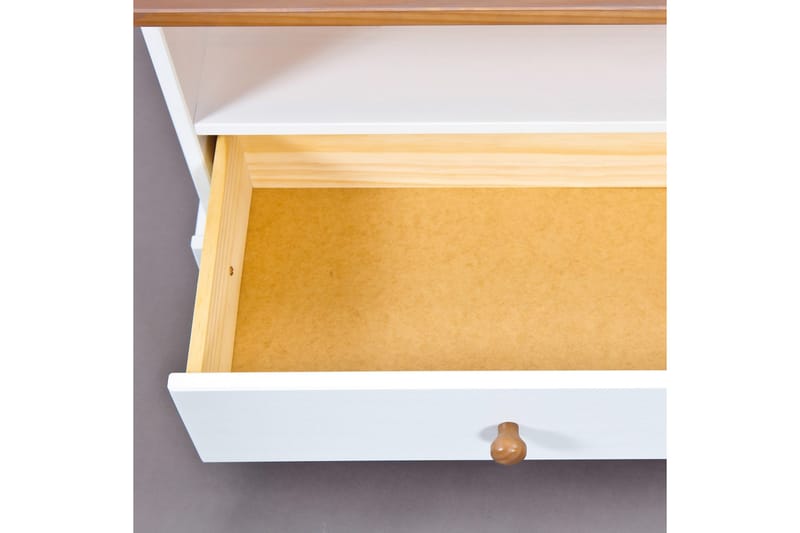 Livesey TV-bänk 180 cm - Vit/Brun - Möbler - Vardagsrum - Tv-möbler & mediamöbler - Tv-bänkar