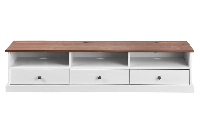 Livesey TV-bänk 180 cm - Vit/Brun - Möbler - Vardagsrum - Tv-möbler & mediamöbler - Tv-bänkar