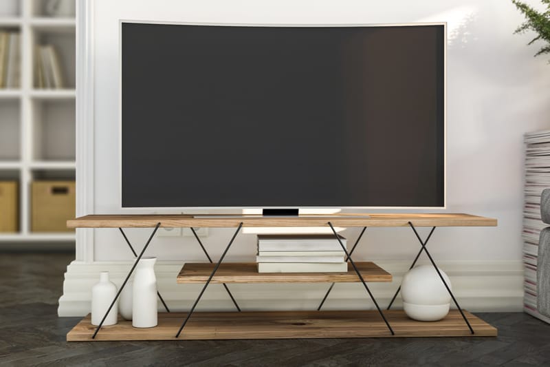 LJUSFORS TV-bänk 120 cm Svart - Tv-bänkar