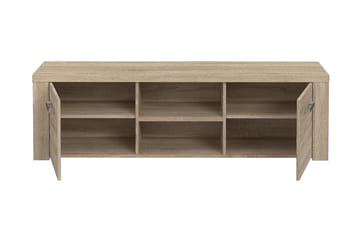 Loannia Golvstående Tv Bänk 151 cm med Förvaring i Mörkt Trä - Brun - Möbler - Vardagsrum - Tv-möbler & mediamöbler - Tv-bänkar