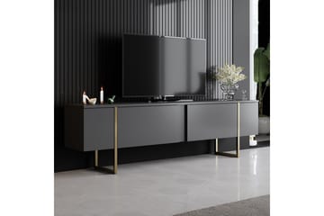 Luxe Tv-bänk 180x50 cm Svart/Guld - Hanah Home - Möbler - Vardagsrum - Tv-möbler & mediamöbler - Tv-bänkar