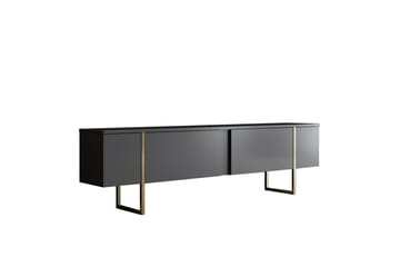 LUXE Tv-bänk 180x50 cm Svart/Guld