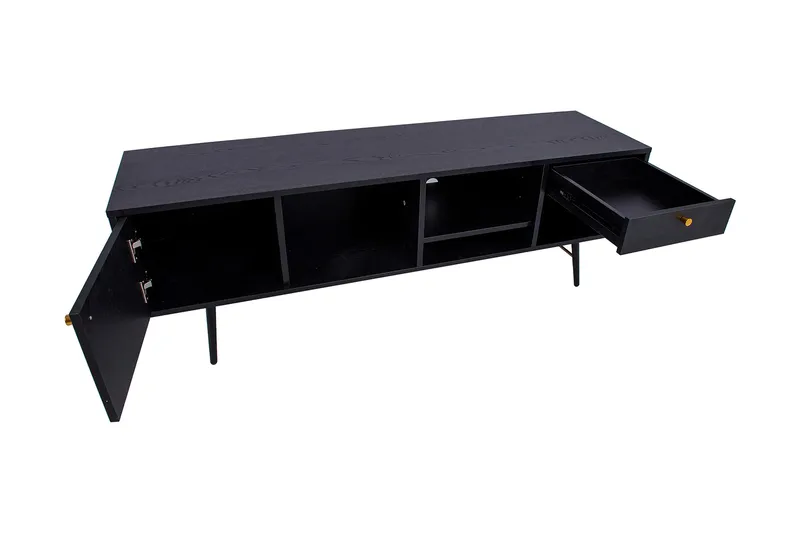 Luxemburg Tv-Bänk Svart/Koppar - Möbler - Vardagsrum - Tv-möbler & mediamöbler - Tv-bänkar