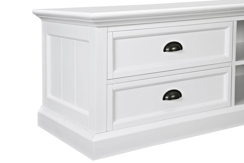 MACKAY TV-bänk 120 cm Hylla Vit - Möbler - Vardagsrum - Tv-möbler & mediamöbler - Tv-bänkar