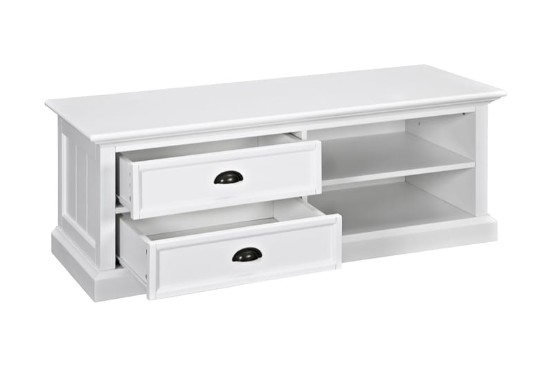 MACKAY TV-bänk 120 cm Hylla Vit - Möbler - Vardagsrum - Tv-möbler & mediamöbler - Tv-bänkar