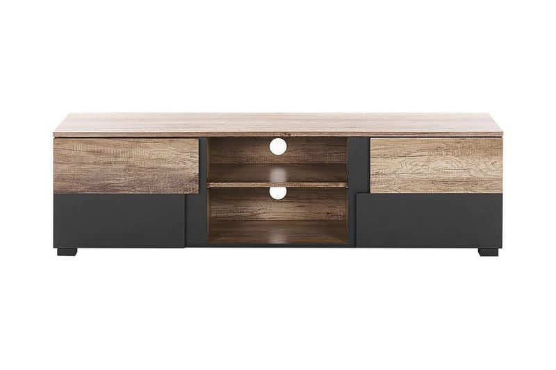 MACOMB TV-bänk 148x40 cm Ljust Trä/Svart - Möbler - Vardagsrum - Tv-möbler & mediamöbler - Tv-bänkar