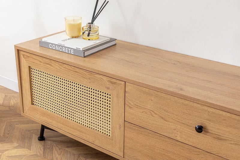 Makwana Tv-bänk 140 cm - Natural - Möbler - Vardagsrum - Tv-möbler & mediamöbler - Tv-bänkar