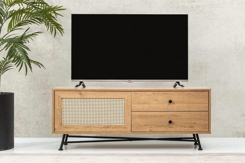 Makwana Tv-bänk 140 cm - Natural - Möbler - Vardagsrum - Tv-möbler & mediamöbler - Tv-bänkar