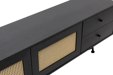 Makwana Tv-bänk 180 cm - Svart - Möbler - Vardagsrum - Tv-möbler & mediamöbler - Tv-bänkar