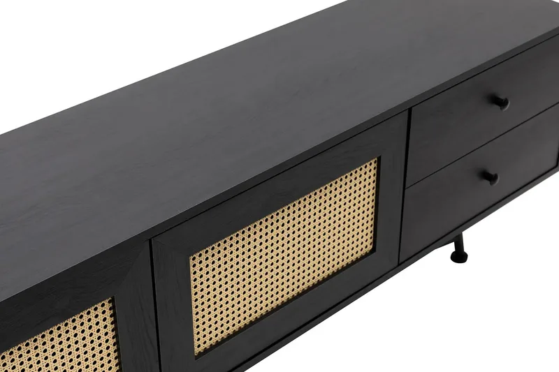 Makwana Tv-bänk 180 cm - Svart - Möbler - Vardagsrum - Tv-möbler & mediamöbler - Tv-bänkar