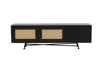 Makwana Tv-bänk 180 cm - Svart - Möbler - Vardagsrum - Tv-möbler & mediamöbler - Tv-bänkar