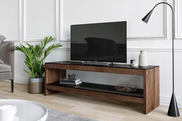 Malmby TV-bänk 140 cm - Mörkbrun - Möbler - Vardagsrum - Tv-möbler & mediamöbler - Tv-bänkar
