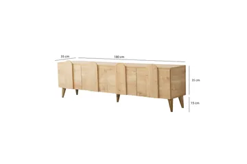 Malpani Tv-bänk 180 cm - Ek - Möbler - Vardagsrum - Tv-möbler & mediamöbler - Tv-bänkar