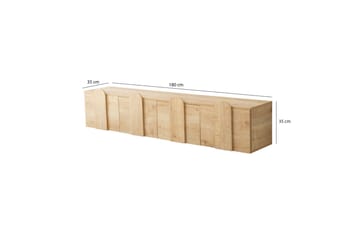 Malpani Tv-bänk 180 cm - Ek - Möbler - Vardagsrum - Tv-möbler & mediamöbler - Tv-bänkar