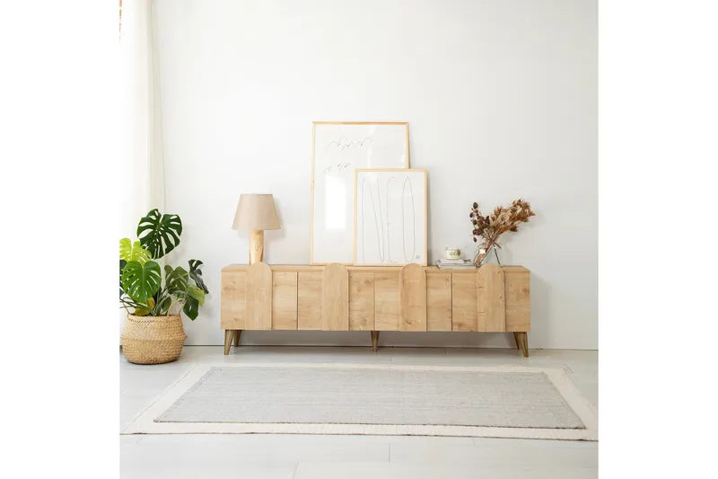 Malpani Tv-bänk 180 cm - Ek - Möbler - Vardagsrum - Tv-möbler & mediamöbler - Tv-bänkar