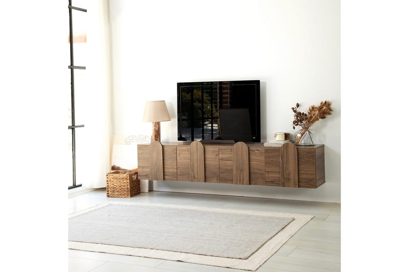 Malpani Tv-bänk 180 cm Valnöt - Möbler - Vardagsrum - Tv-möbler & mediamöbler - Tv-bänkar