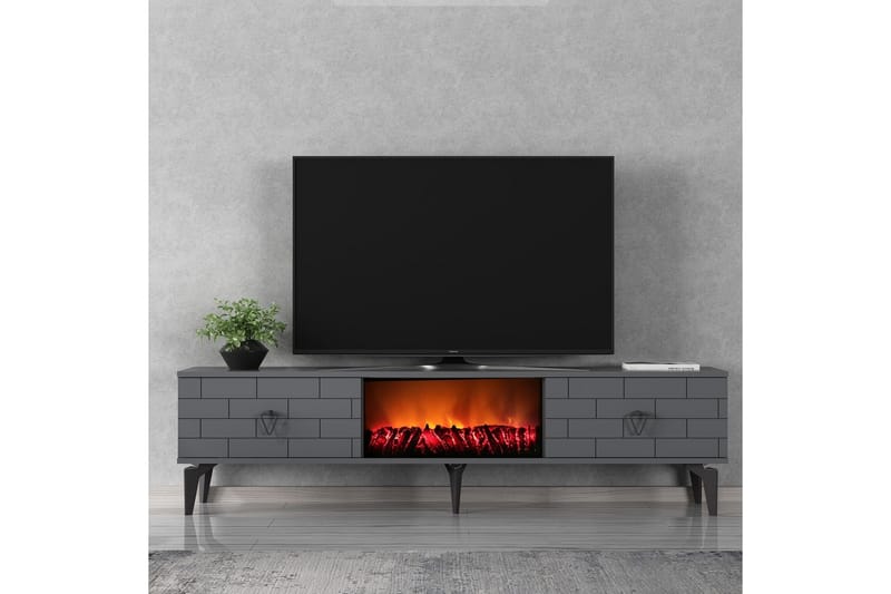 Mangla Tv-bänk 150 cm Antracit - Möbler - Vardagsrum - Tv-möbler & mediamöbler - Tv-bänkar
