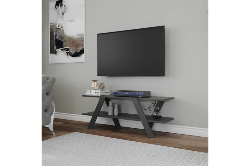 MARGRETELUND TV-bänk 120 cm Grå - Möbler - Vardagsrum - Tv-möbler & mediamöbler - Tv-bänkar