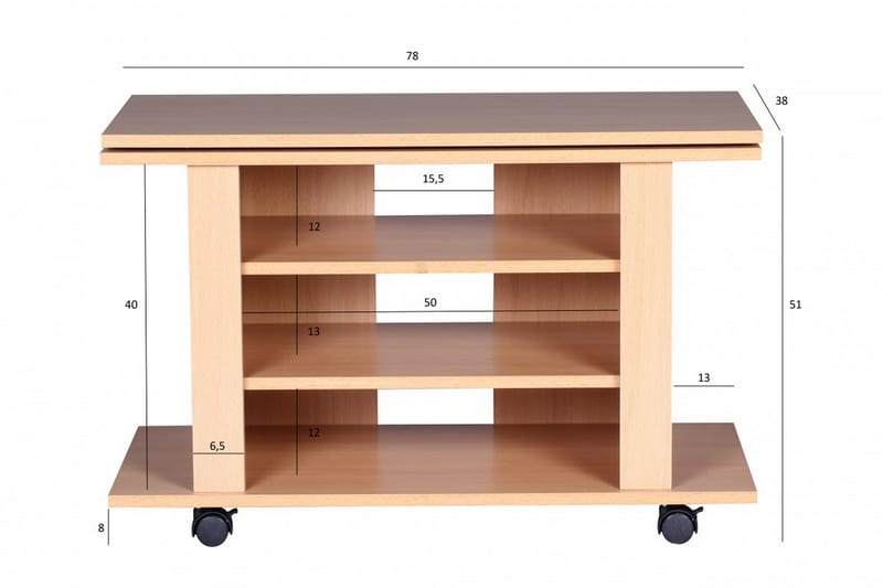 MARIVELLA TV-Bänk 75 cm Brun - Möbler - Vardagsrum - Tv-möbler & mediamöbler - Tv-bänkar
