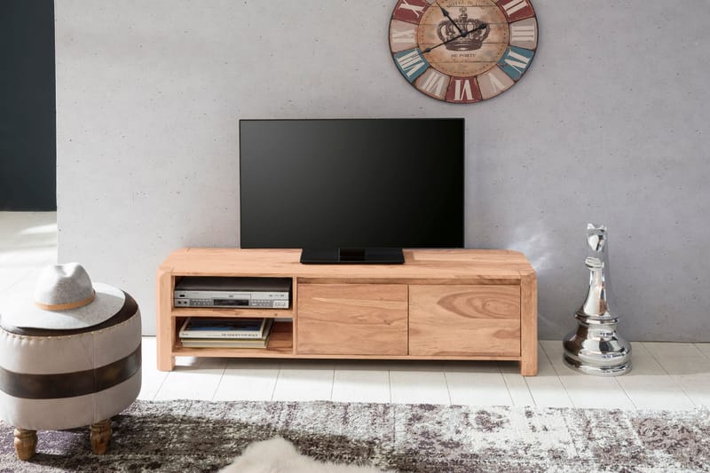 MCFADDIN TV-Bänk 140 cm Brun - Möbler - Vardagsrum - Tv-möbler & mediamöbler - Tv-bänkar