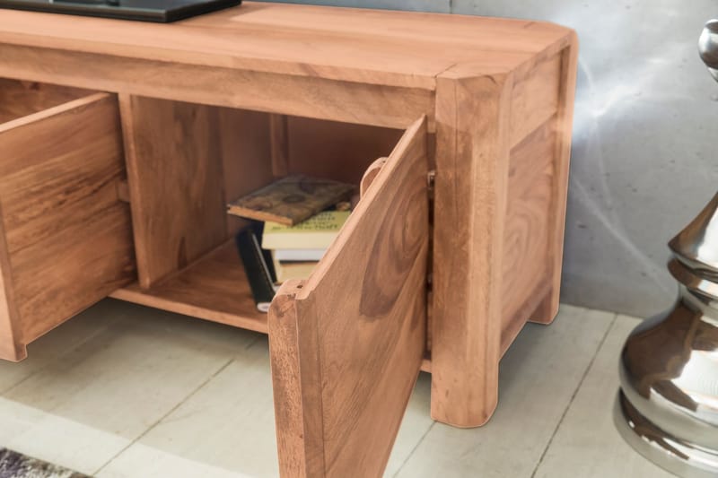 MCFADDIN TV-Bänk 140 cm Brun - Möbler - Vardagsrum - Tv-möbler & mediamöbler - Tv-bänkar
