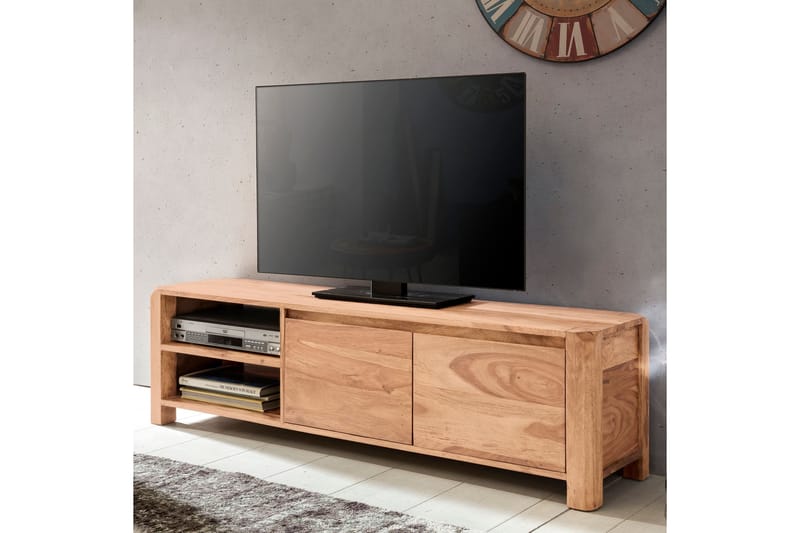 MCFADDIN TV-Bänk 140 cm Brun - Möbler - Vardagsrum - Tv-möbler & mediamöbler - Tv-bänkar