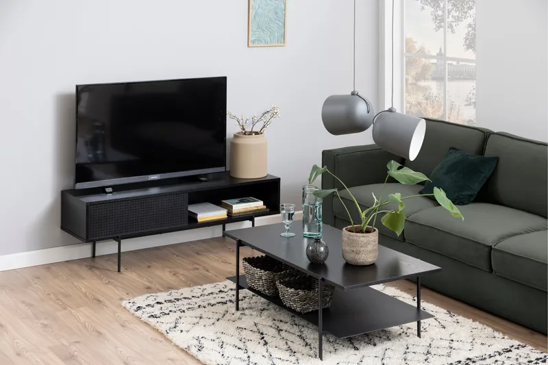 Mehoopany Tv-bänk 40 cm - Svart - Möbler - Vardagsrum - Tv-möbler & mediamöbler - Tv-bänkar