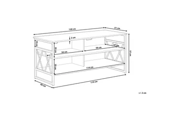 Melnychuk TV-Bänk 120 cm - Brun - Möbler - Vardagsrum - Tv-möbler & mediamöbler - Tv-bänkar