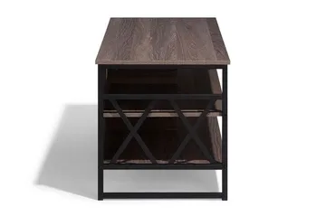 Melnychuk TV-Bänk 120 cm - Mörkbrun - Möbler - Vardagsrum - Tv-möbler & mediamöbler - Tv-bänkar