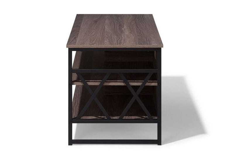 Melnychuk TV-Bänk 120 cm - Mörkbrun - Möbler - Vardagsrum - Tv-möbler & mediamöbler - Tv-bänkar