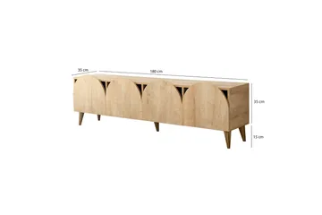 Mesta Tv-bänk 180 cm - Ek - Möbler - Vardagsrum - Tv-möbler & mediamöbler - Tv-bänkar