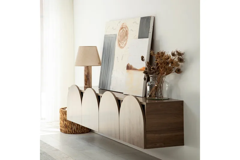 Mesta Tv-bänk 180 cm - Valnöt - Möbler - Vardagsrum - Tv-möbler & mediamöbler - Tv-bänkar