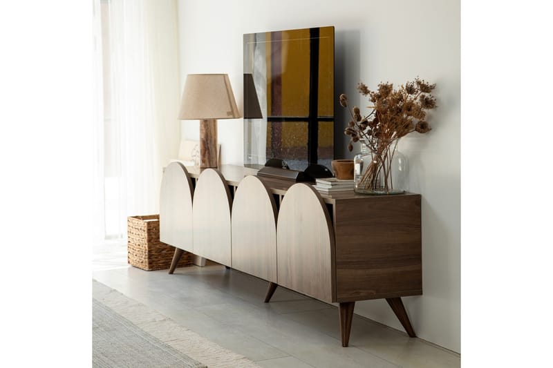 Mesta Tv-bänk 180 cm - Valnöt - Möbler - Vardagsrum - Tv-möbler & mediamöbler - Tv-bänkar