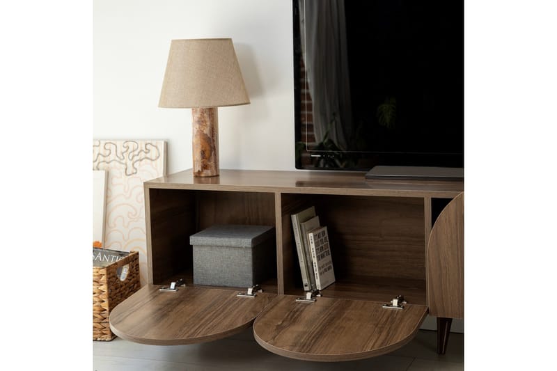 Mesta Tv-bänk 180 cm - Valnöt - Möbler - Vardagsrum - Tv-möbler & mediamöbler - Tv-bänkar