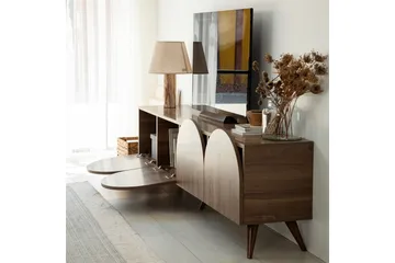 Mesta Tv-bänk 180 cm - Valnöt - Möbler - Vardagsrum - Tv-möbler & mediamöbler - Tv-bänkar