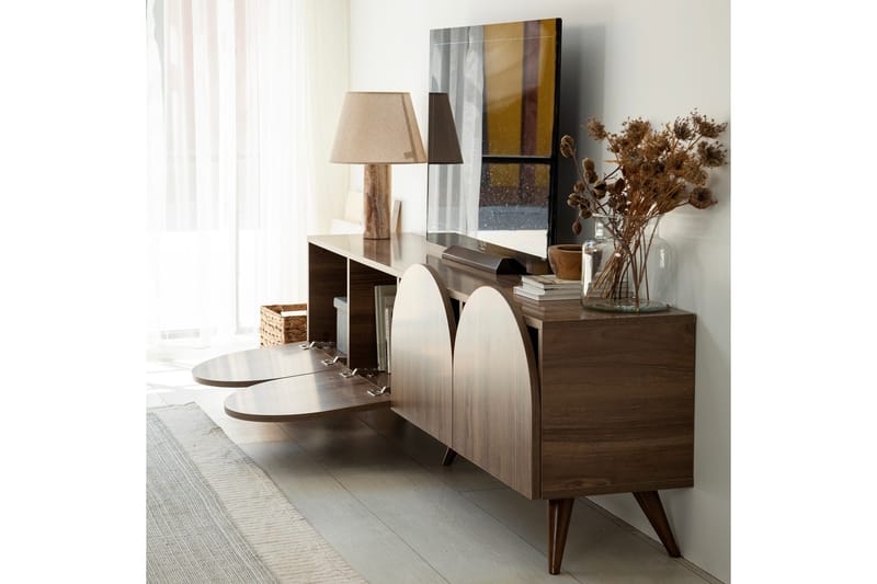 Mesta Tv-bänk 180 cm - Valnöt - Möbler - Vardagsrum - Tv-möbler & mediamöbler - Tv-bänkar