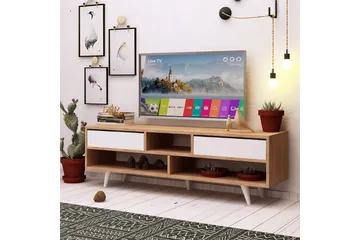 Mod Design Tv-bänk 140 cm - Brun/Vit - Möbler - Vardagsrum - Tv-möbler & mediamöbler - Tv-bänkar
