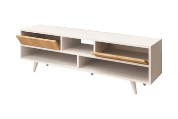 Mod Design Tv-bänk 140 cm - Vit/Brun - Möbler - Vardagsrum - Tv-möbler & mediamöbler - Tv-bänkar