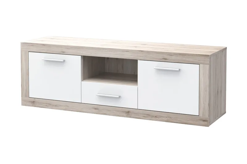 Mohaned TV-Bänk 148 cm - Brun/Vit - Möbler - Vardagsrum - Tv-möbler & mediamöbler - Tv-bänkar