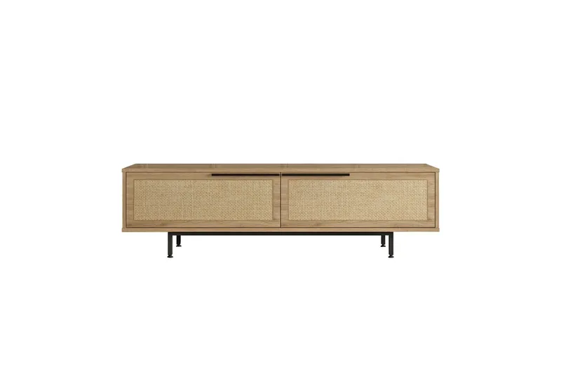 Munish Tv-bänk 160 cm - Ek/Valnöt - Möbler - Vardagsrum - Tv-möbler & mediamöbler - Tv-bänkar