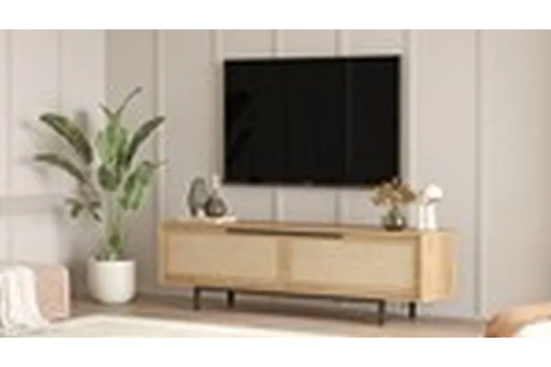 Munish Tv-bänk 160 cm - Ek/Valnöt - Möbler - Vardagsrum - Tv-möbler & mediamöbler - Tv-bänkar
