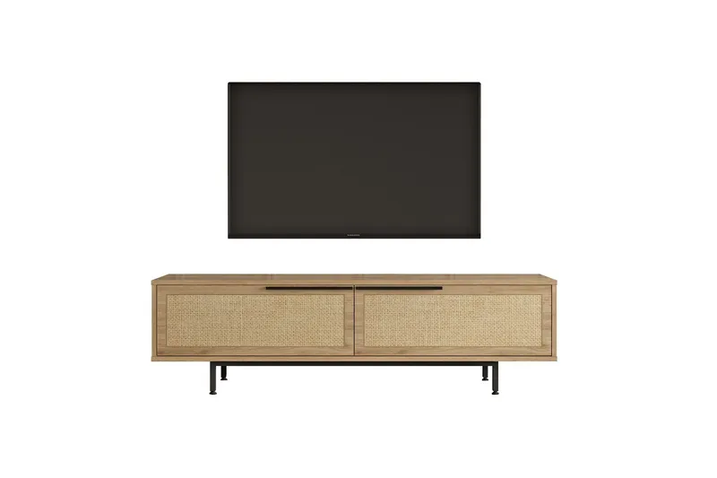 Munish Tv-bänk 160 cm - Ek/Valnöt - Möbler - Vardagsrum - Tv-möbler & mediamöbler - Tv-bänkar