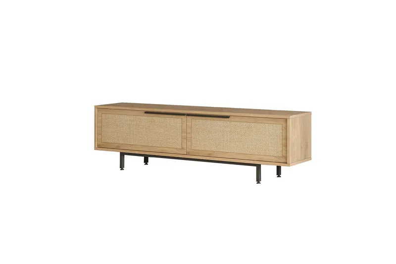 Munish Tv-bänk 160 cm - Ek/Valnöt - Möbler - Vardagsrum - Tv-möbler & mediamöbler - Tv-bänkar