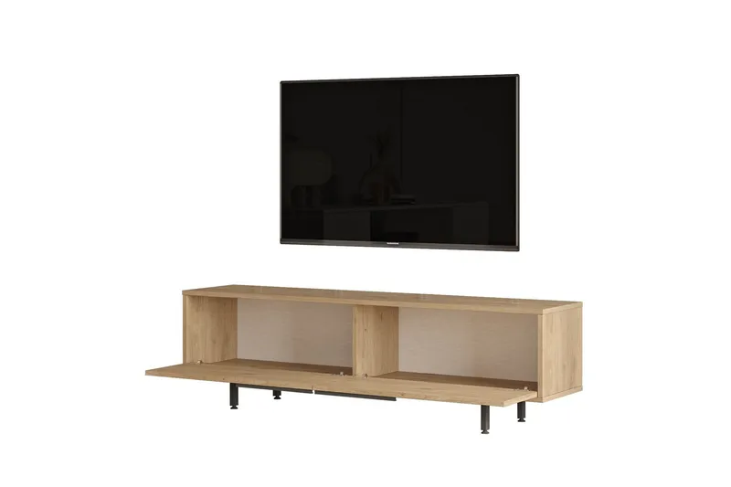 Munish Tv-bänk 160 cm - Ek/Valnöt - Möbler - Vardagsrum - Tv-möbler & mediamöbler - Tv-bänkar