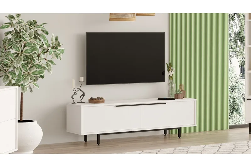Munish Tv-bänk 160 cm, Vit