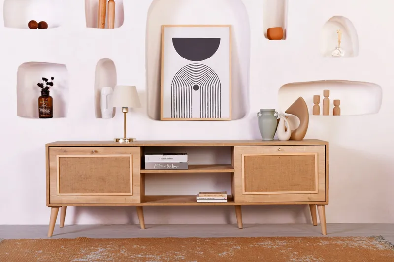 Munnia Tv-bänk 180 cm, Ek